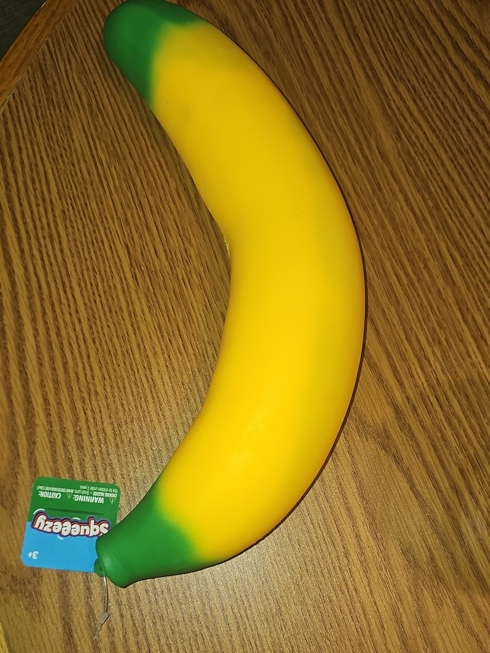 NWT Squeeezy Banana Plush Toy - Yellow & Green